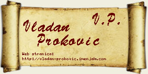Vladan Proković vizit kartica